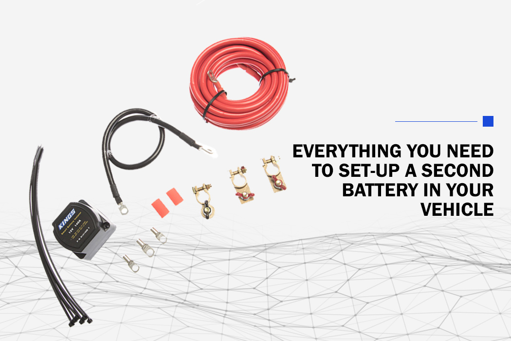 Kings 12v Dual Battery System Kit Caravan Cable 4WD Smart Isolator Heavy Duty eBay